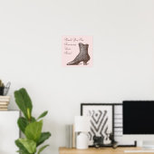 Viktorianischer Start Bitte entfernen Sie Ihr Schu Poster (Heimbüro)