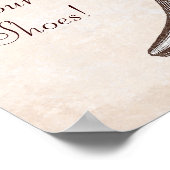 Viktorianischer Start Bitte nehmen Sie Ihr Schuhze Poster (Ecke)