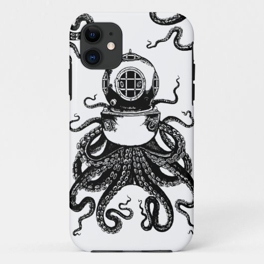 viktorianischer Steampunk Krake Kraken Case-Mate iPhone Hülle (Rückseite)