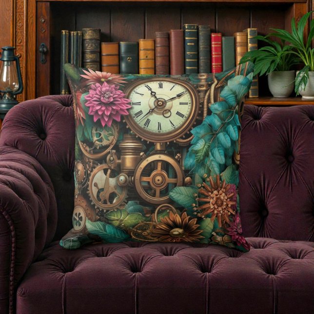 Viktorianischer Steampunk mit Blumen Kissen (Von Creator hochgeladen)