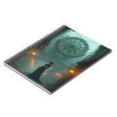 Viktorianischer Steampunk mit der nahenden Zeit Notizblock (Linke Seite)