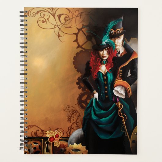 Viktorianischer Steampunk Planer (Vorderseite)