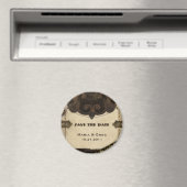 Viktorianischer Steampunk Speichern Sie das Datums Magnet (In Situ (Geschirrspüler))