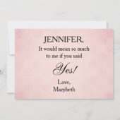 Viktorianischer Stil Cameo werden Sie meine Trauze Einladung (Rückseite)