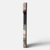 Viktorianischer Stil Creme & Rosa Blumenprint auf Case-Mate iPhone Hülle (Rückseite / Links)