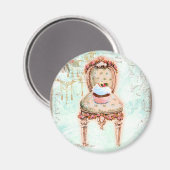 Viktorianischer Stil der französischen Cupcake Magnet (Vorderseite/Rückseite)