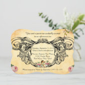 Viktorianischer Stil Einladungen zu Vögeln (Stehend Vorderseite)