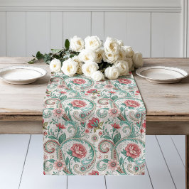 Viktorianischer Stil für den Blumenläufer der alte Großer Tischläufer