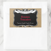 Viktorianischer Stil gebacken mit Liebe Cookie Lab Rechteckiger Aufkleber (Tasche)