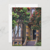 Viktorianischer Stil mit blühenden Gummi-Rahmen Postkarte (Vorne/Hinten)