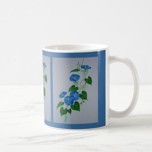 Viktorianischer Stil Morning Gloria Wildblume Wein Kaffeetasse (Rechts)