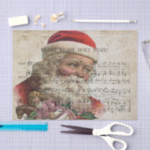 Viktorianischer Stil - Santa Claus Sheet Music Seidenpapier (Handwerk)