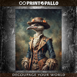 Viktorianischer Strauß mit Blume, Seidenpapier