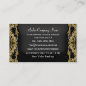 Viktorianischer Stylist 3,5" x 2,0" Visitenkarte (Rückseite)