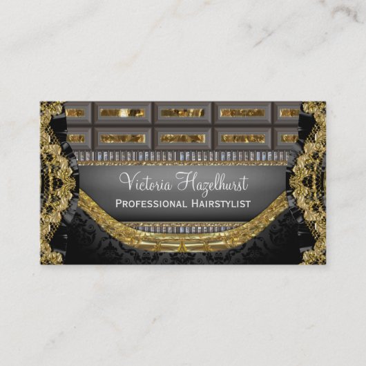 Viktorianischer Stylist 3,5" x 2,0" Visitenkarte (Vorderseite)