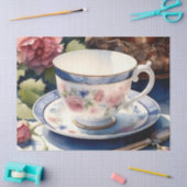 Viktorianischer Tee und Saucer Decoupage Seidenpapier (Basteln)