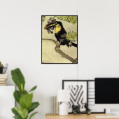 Viktorianischer Toukan Poster (Heimbüro)