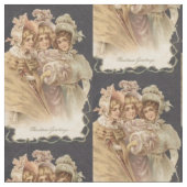 Viktorianischer Urlaub Mode Vintag Weihnachtsgebäc Stoff (Nahaufnahme)