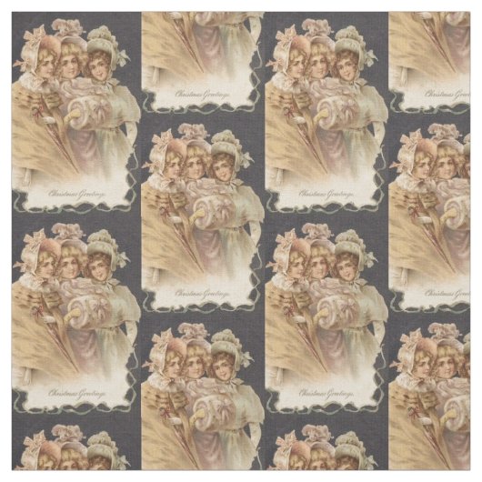 Viktorianischer Urlaub Mode Vintag Weihnachtsgebäc Stoff (Muster)