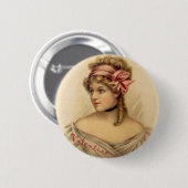 Viktorianischer Valentingrüßknopf Button (Vorne & Hinten)