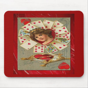 Viktorianischer Valentinstag Die Herzkönigin Mousepad