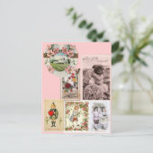 Viktorianischer Valentinstag Postkarte (Stehend Vorderseite)