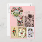 Viktorianischer Valentinstag Postkarte (Vorne/Hinten)