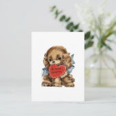 Viktorianischer Valentinstag Postkarte (Stehend Vorderseite)
