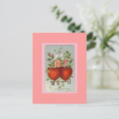 Viktorianischer Valentinstag Postkarte (Stehend Vorderseite)