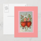 Viktorianischer Valentinstag Postkarte (Vorne/Hinten)
