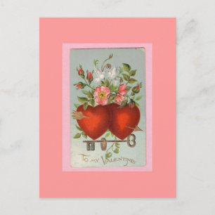 Viktorianischer Valentinstag Postkarte