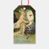 Viktorianischer Valentinstag, Vintage Engel Liebes Geschenkanhänger (Vorderseite)