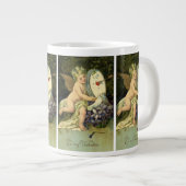 Viktorianischer Valentinstag, Vintage Engel Liebes Jumbo-Tasse (Vorderseite Rechts)