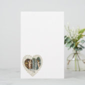 Viktorianischer Valentinstag, Vintage Engel w Lett Briefpapier (Stehend Vorderseite)