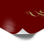 Viktorianischer Valentinstag, Vintage Engel w Lett Poster (Ecke)