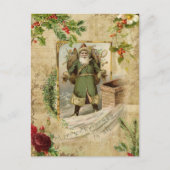 Viktorianischer Vater Weihnachten Flora Ephemera (Vorderseite)