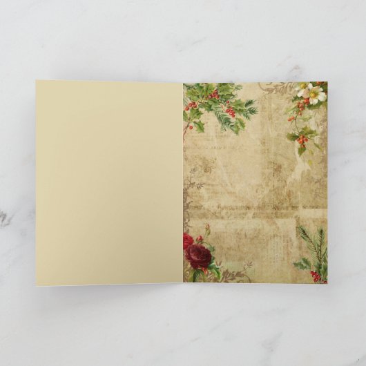 Viktorianischer Vater Weihnachten Flora Ephemera (Innenseite)