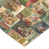 Viktorianischer Vater Weihnachten mit Kinderkollek Großer Tischläufer (Ecke)