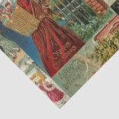 Viktorianischer Vater Weihnachten mit Kinderkollek Seidenpapier (Ausschnitt)