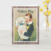 Viktorianischer Vatertag Karte (Gelbe Blume)