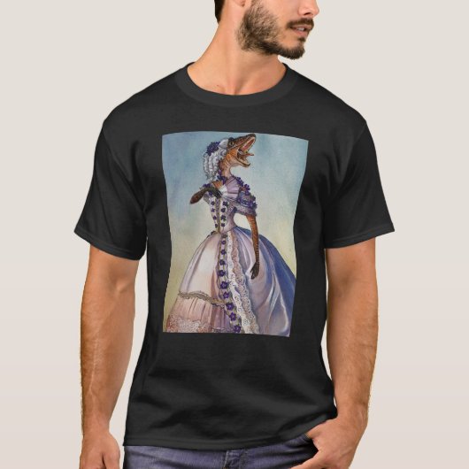 Viktorianischer Velociraptor T-Shirt (Vorderseite)