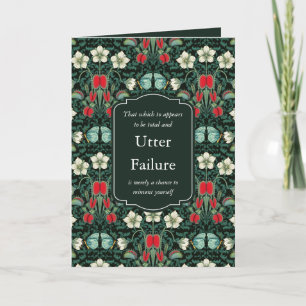 Viktorianischer Venusfliegenfallen- und Schmetterl Karte