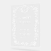 Viktorianischer Verzierter blumenregeneraler Empfa Acrylschild (Winkel)