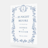 Viktorianischer Verzierter blumenregeneraler Empfa Acrylschild (Winkel)