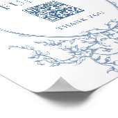 Viktorianischer Verzierter Dusty Blue Honeymoon Fu Poster (Ecke)