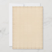 Viktorianischer Vintage Hochzeit Einladung (Rückseite)