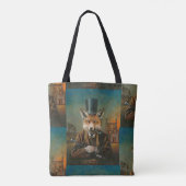 Viktorianischer Vintager Fox ganz über Tasche (Rückseite)