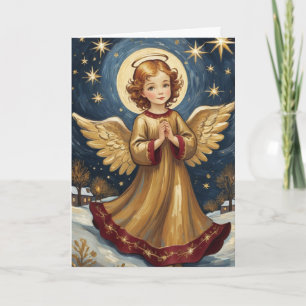 Viktorianischer Vintager Niedlicher Angel Karte