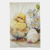 Viktorianischer Vintager Osterkrank Geschirrtuch (Vertikal)