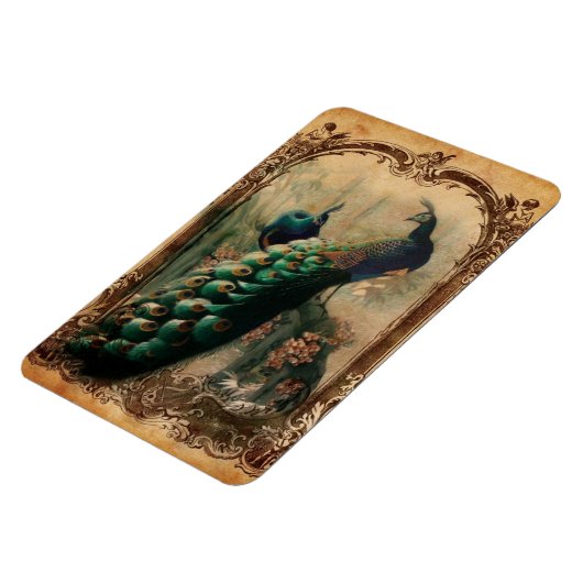 viktorianischer, Vintager Pfau Magnet (Linke Seite)